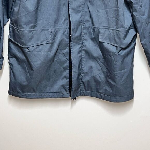 NWOT EMS Eastern Mountain Sports Mens Back Bay Rain Parka Grey Sz L - Picture 3 of 8